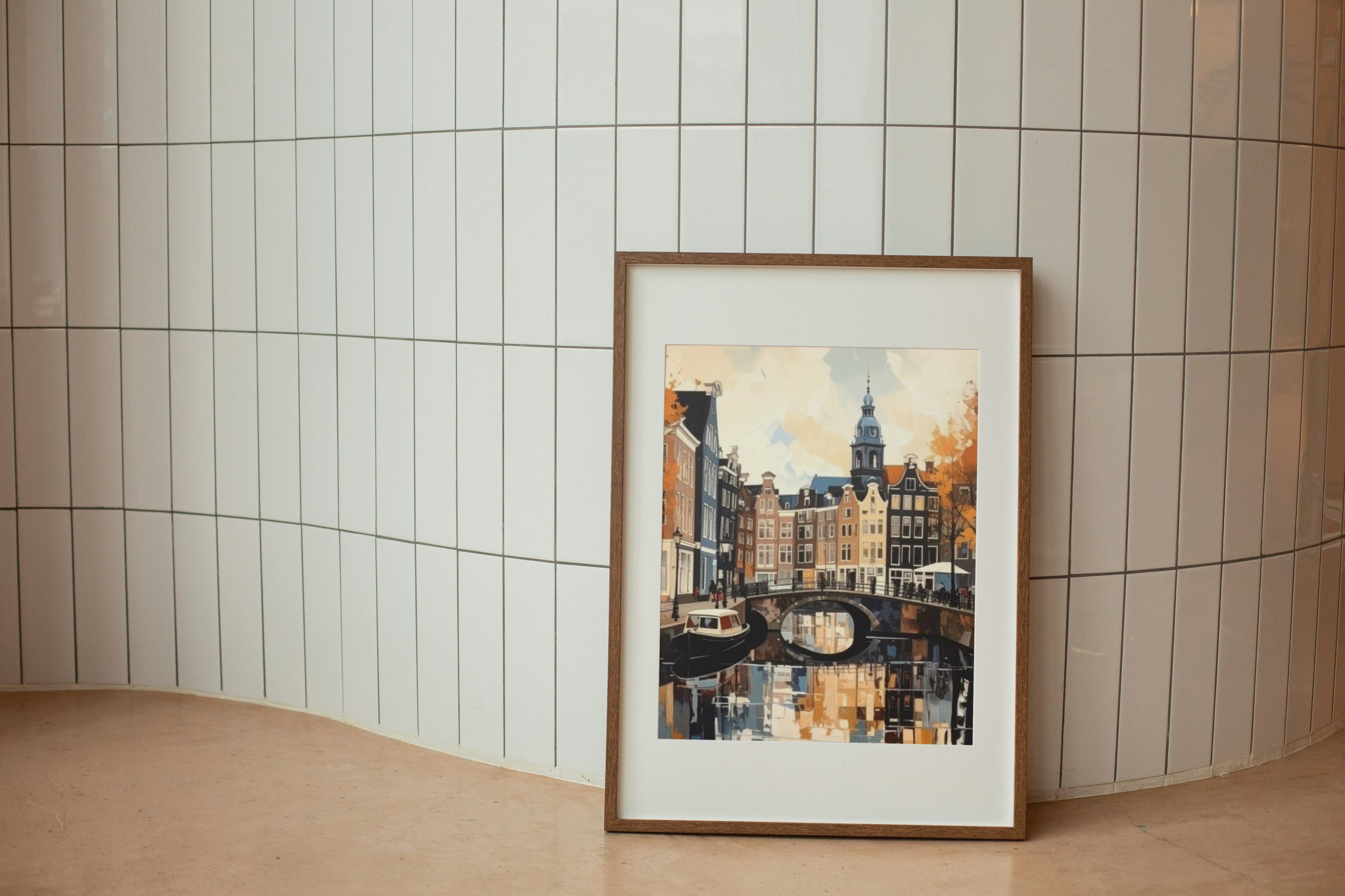 Abstract Amsterdam scene