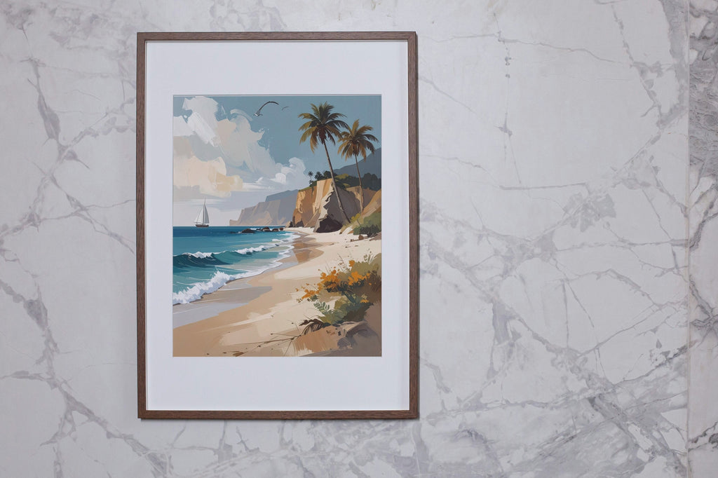 Abstract beach scene