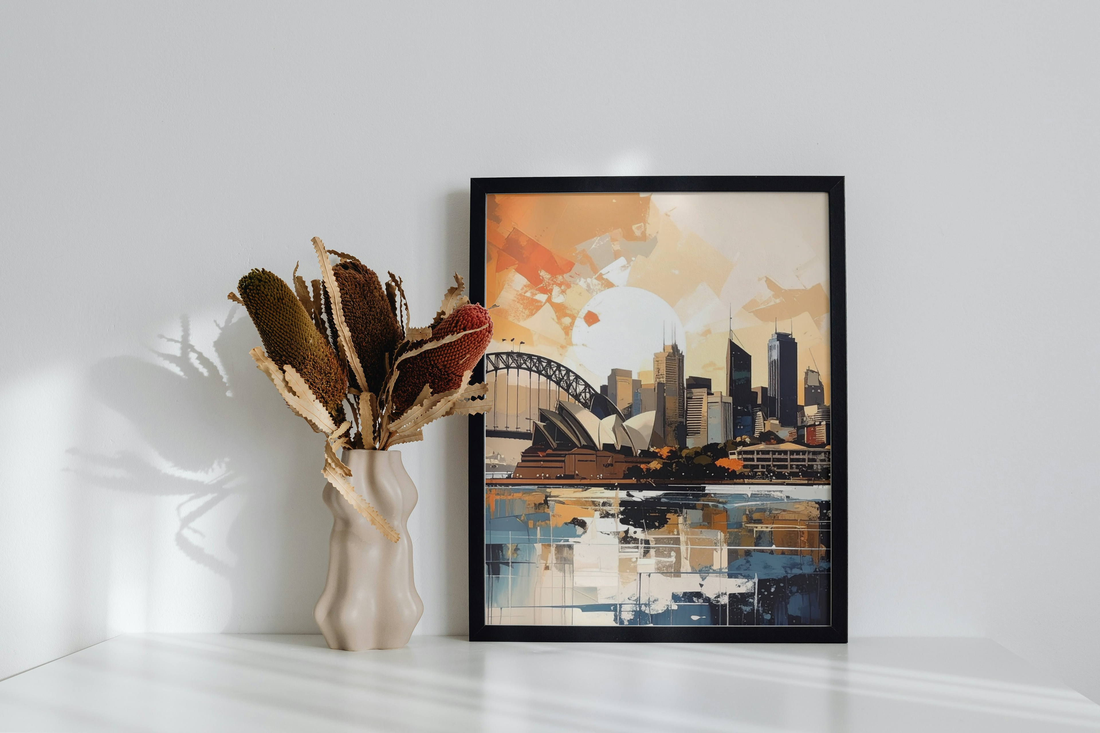 An abstract Sydney harbour scene