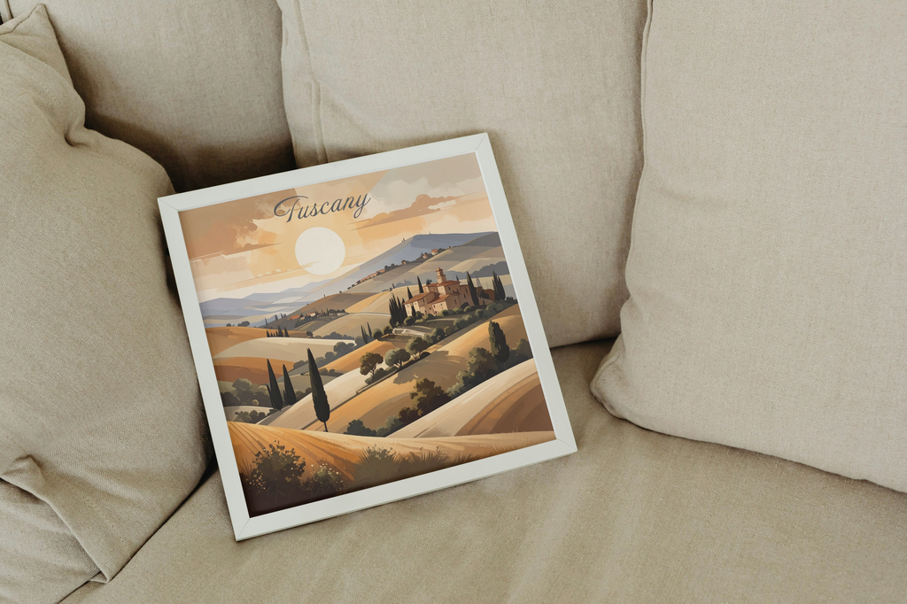 Tuscan countryside scene ( square poster )