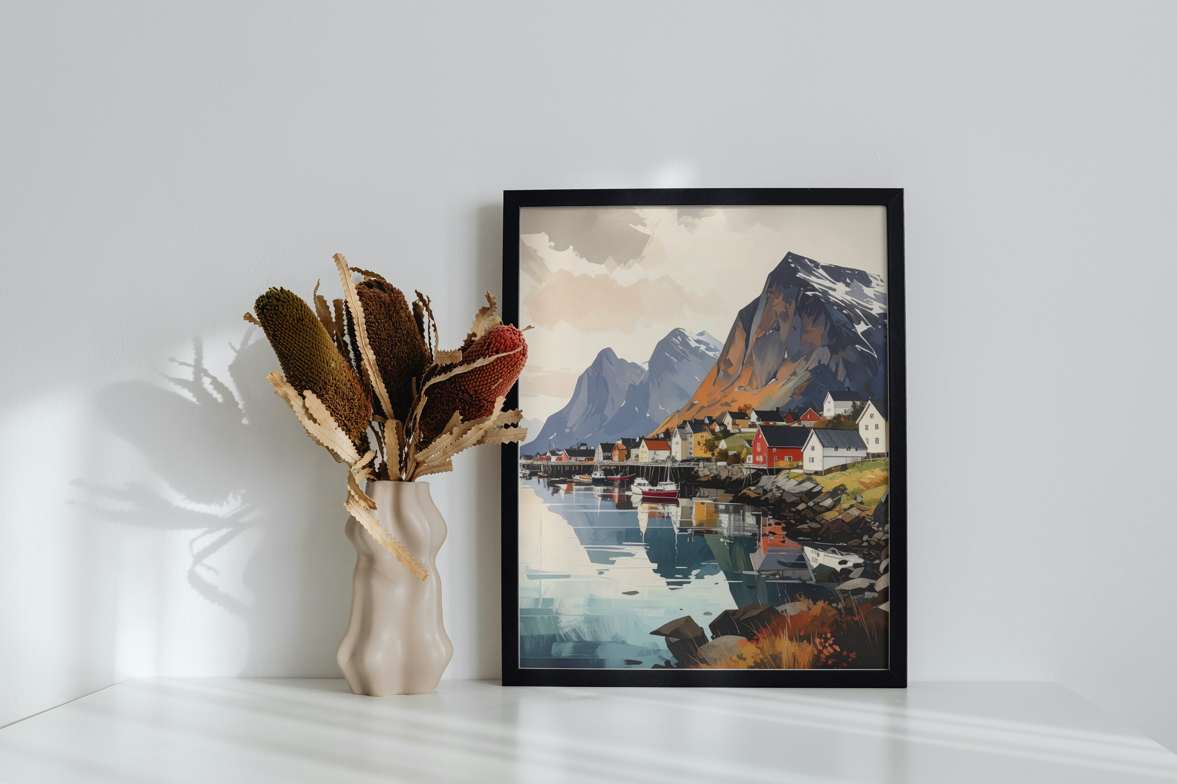 A Norwegian coastal scene