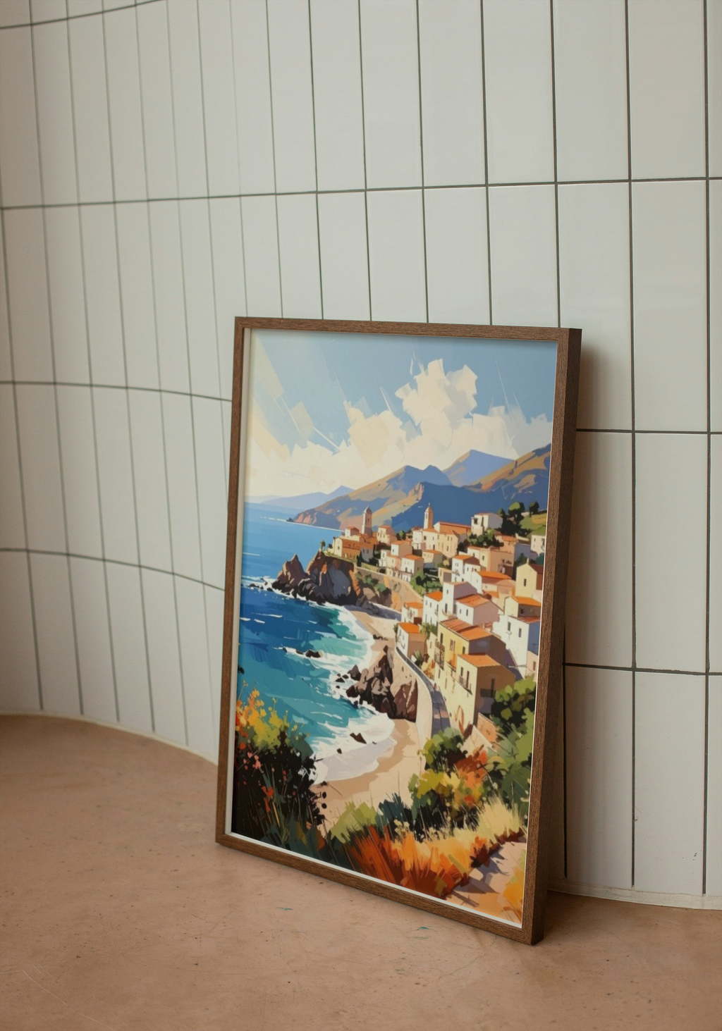 A coastal scene in Sicily