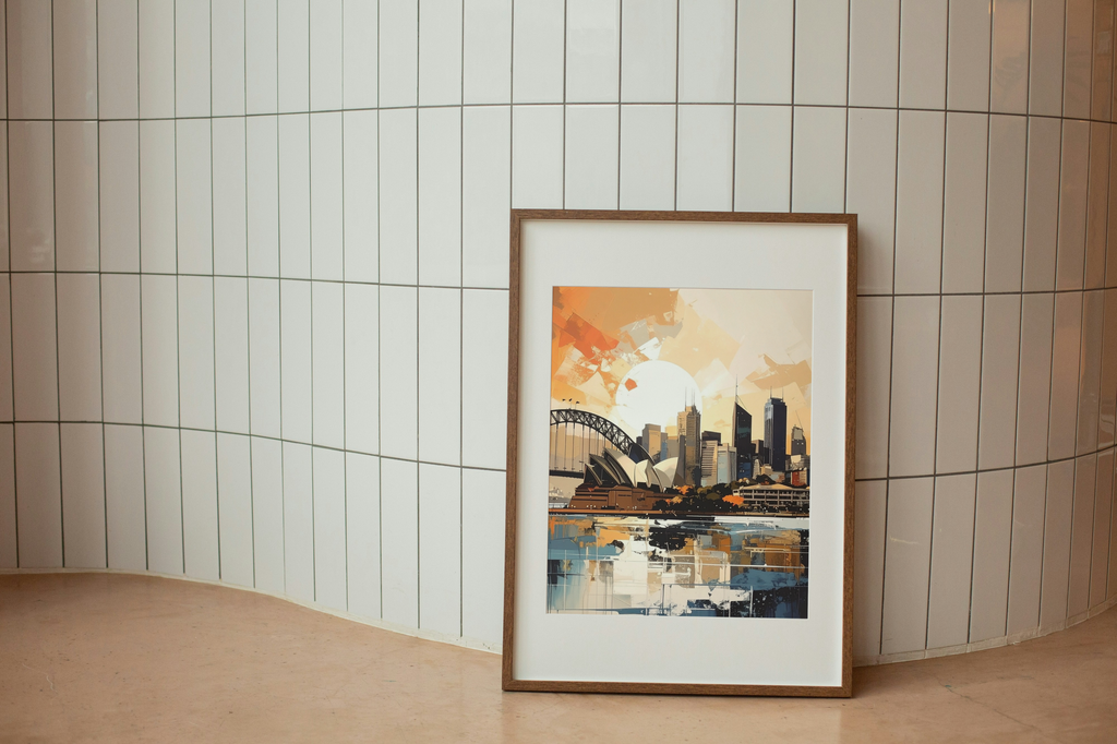 An abstract Sydney harbour scene