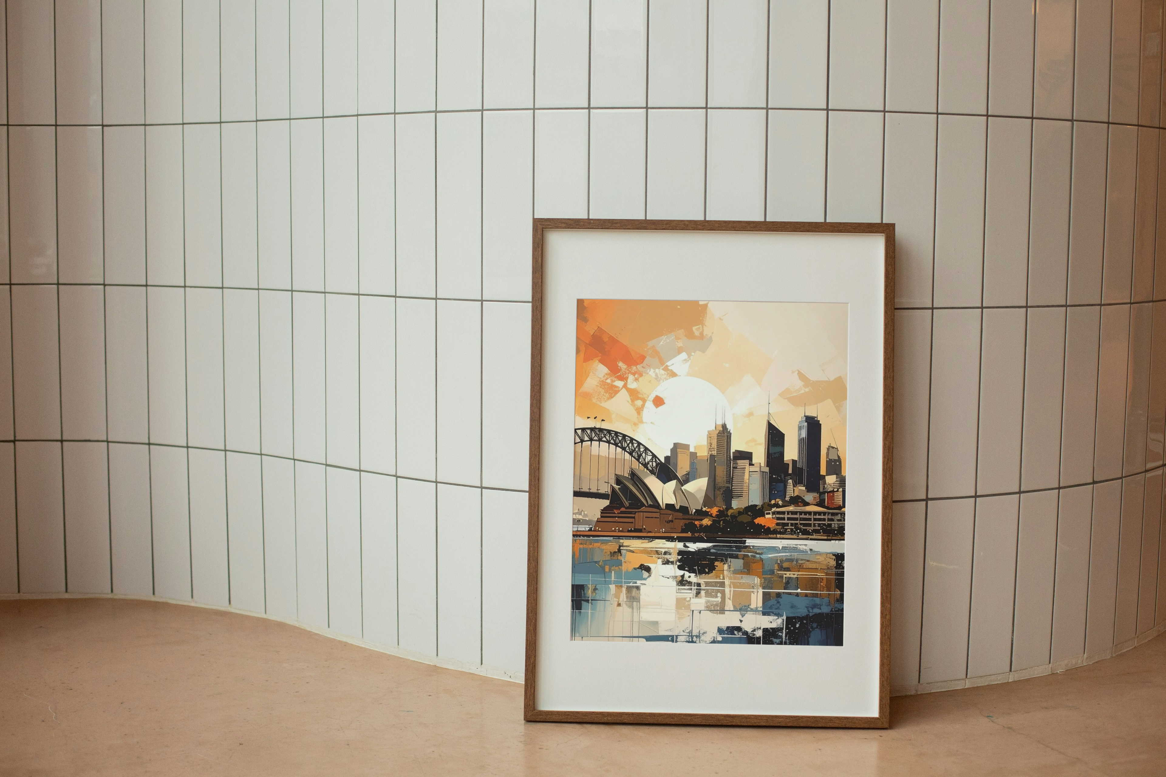 An abstract Sydney harbour scene